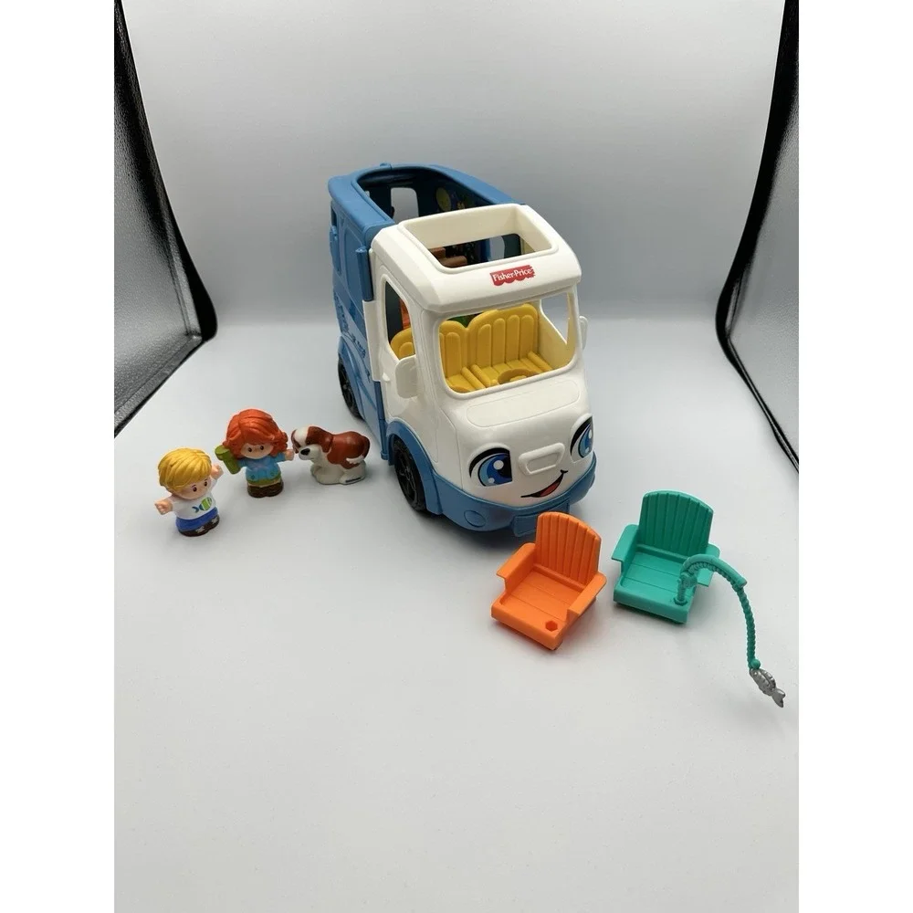Fisher Price Little People Songs and Sounds Camper Van RV with Accessories Works